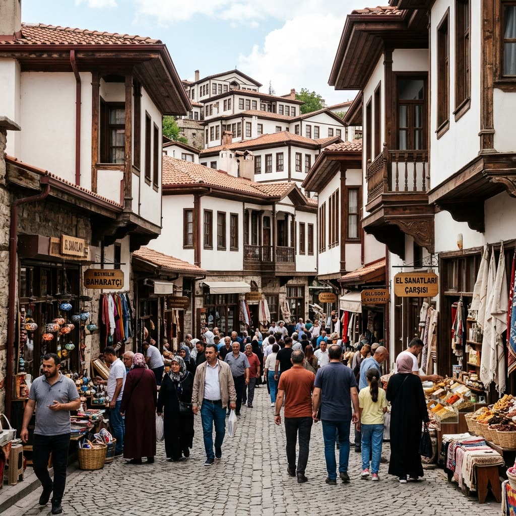 Beypazarı Tarihi Evleri ve Çarşısında Hafta Sonu Hareketliliği