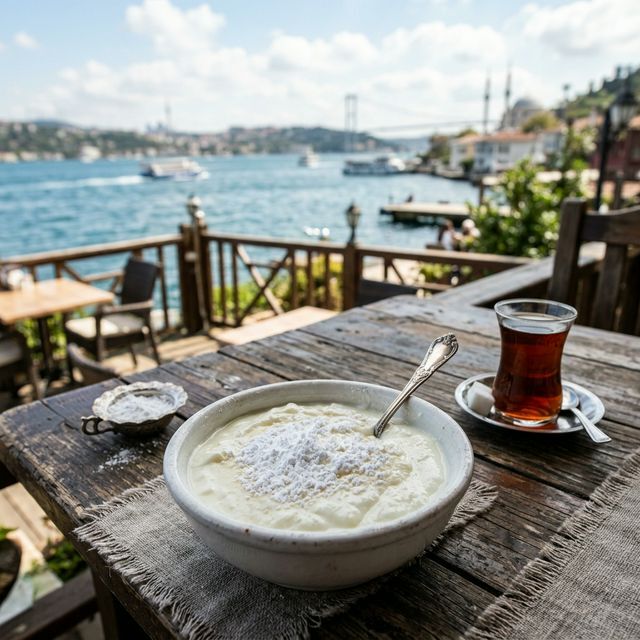 Kanlıca'nın meşhur yoğurdu ve Boğaz manzaralı Çay Bahçesi